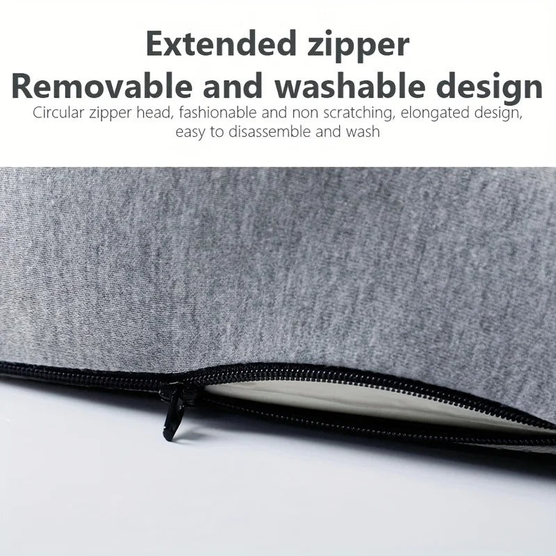 Memory foam One-piece Seat Cushion Backrest Office Chair Cushion Massage Lumbar Support Pain Relief Breathable Car Butt Pad