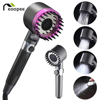 4 Modes Showerhead High Pressure Shower Head With Water Filtration Massage Shower Head Rainfall Shower