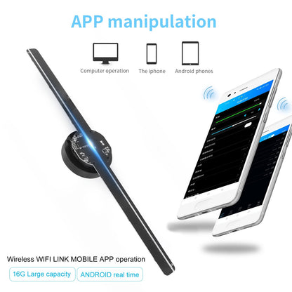 3D Holographic Projector Fan