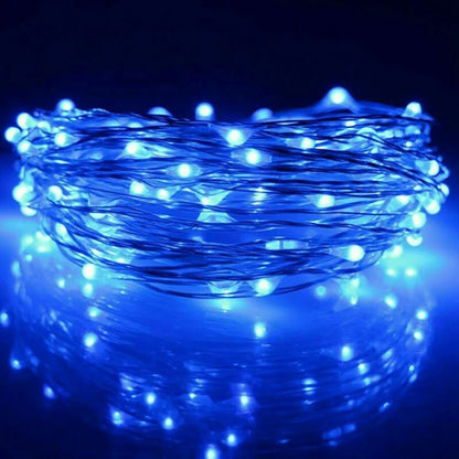 Battery-Powered LED Copper Wire Fairy Lights – 1/2/3/5/10M for Bedroom, Garden, Party & Wedding Decoration
