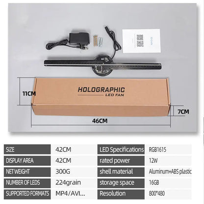 3D Holographic Projector Fan