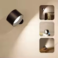 USB Rechargeable LED Wall Sconce Light – Touch & Remote Control, Magnetic Mount Bedroom Reading Lamp